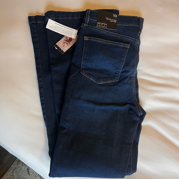 sofia by sofia vergara Denim - Sofia by Sofia Vergara Dark Blue Jeans (Melisa Flare)